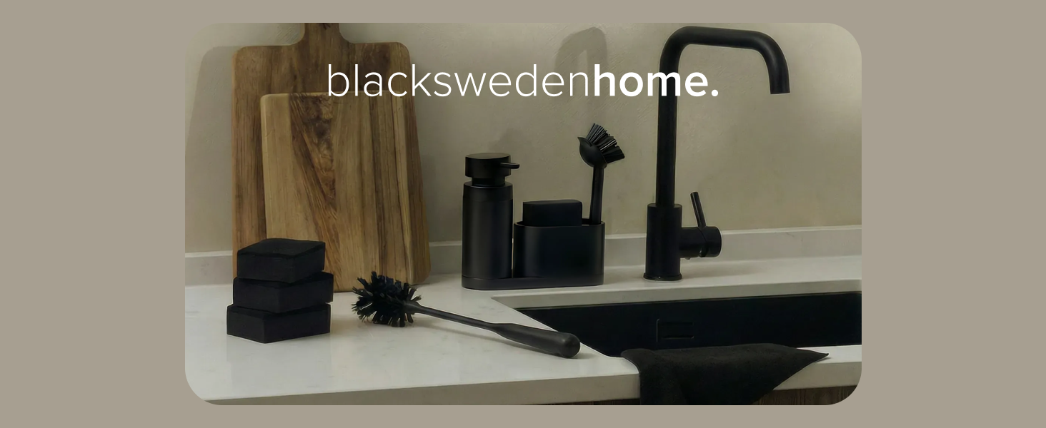 Сміттєвий кошик для ванної кімнати blackswedenhome 5Л, педальний відро з м'яким закриттям Softclose та внутрішнім контейнером, чорний