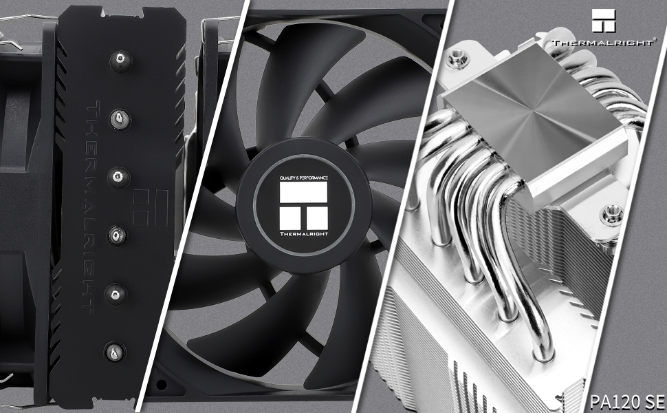 Thermalright Peerless Assassin 120 SE: Повітряний кулер для CPU з 6 тепловими трубами, 2 x 120mm вентилятори, для AM4/AM5/Intel LGA1851/1700/1150/1151/1200