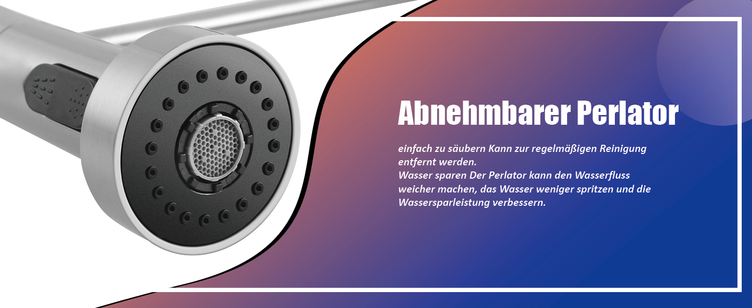 Чорний кухонний змішувач з висувною лійкою, високий поворотний вигин, 2 режими розпилення, нержавіюча сталь, шорстка поверхня