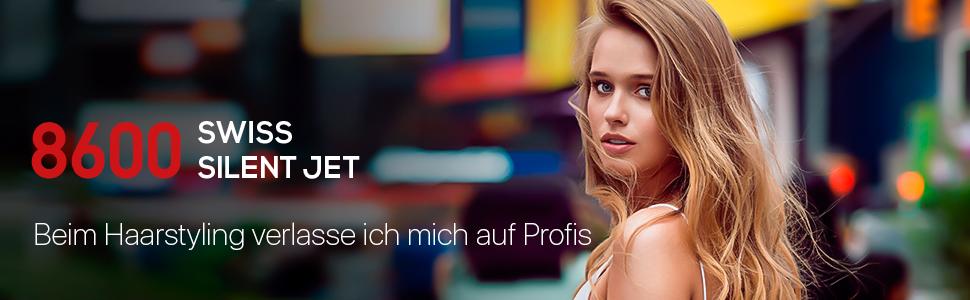 Професійний фен Valera Swiss Silent Jet 8600: 2000W, іонізація, 3 режими, чорний