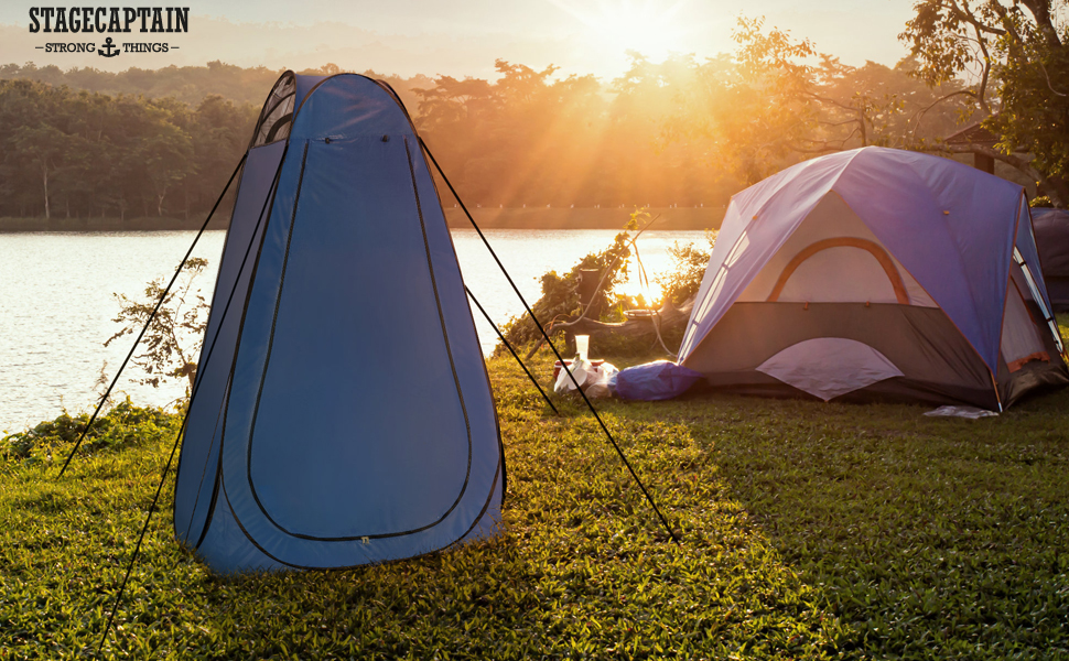 Намет-туалет Stagecaptain TZ-190 MKII Quixie Pop-up - Легкий, швидкозбірний, для відпочинку на природі (туалет, передягальня, сонцезахист)