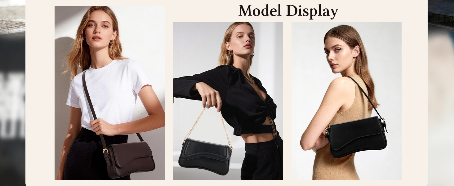 Сумка жіноча через плече з екошкіри, вінтажна Saddle Bag, коричнева. З 2 знімними ремінцями