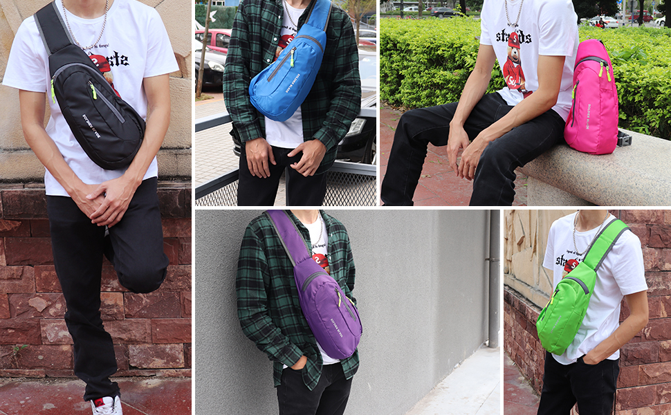 Водонепроникна нагрудна сумка-рюкзак з нейлону Gisdanchz для спорту та подорожей (сіра, 41x21x10 см)