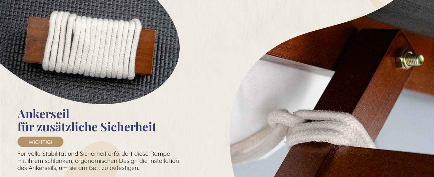 Сходинки для собак PRIORPET з натурального березового дерева з поручнями - регульована висота до 94.5 см - складаються - антиковзні ручки - для собак до 23 кг - колір Walnut