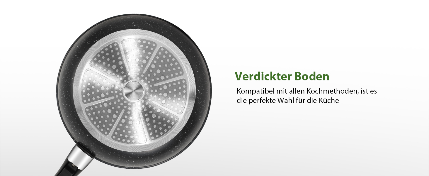 Набір каструль та сковорідок Induktion GMISUM 22 шт. з знімними ручками, для всіх типів плит, чорний