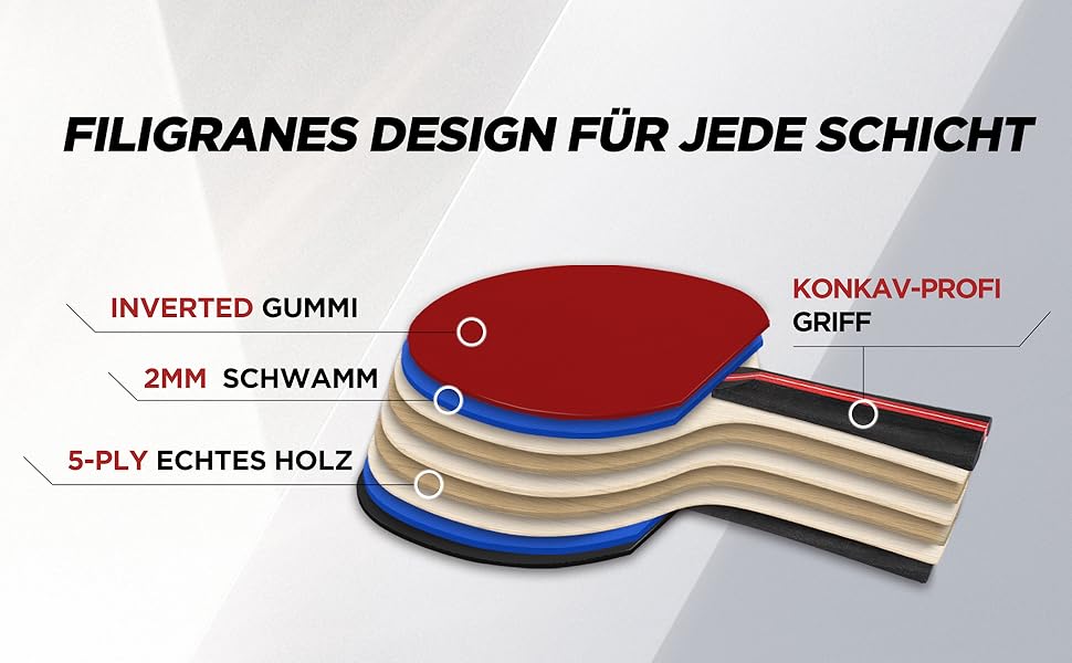 Набір для пінг-понгу з ракетками (2 або 4 шт) та м'ячами | Набір для гри в настільний теніс для 4 гравців | Зручний кейс | Покращений контроль, липка гума