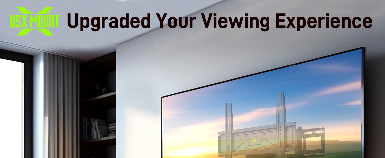 Кріплення для телевізора USX-MOUNT на стіну, поворотне та нахильне, для LED, OLED, Plasma телевізорів (32-70 дюймів), універсальне, з подвійним кріпленням, VESA до 400x400 мм, до 45 кг