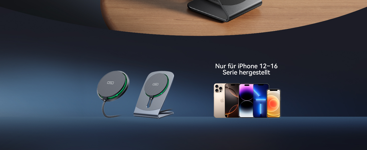 Бездротова зарядка INIU Neo для iPhone 16/15/14 з MagSafe, 15W, швидка зарядка, ефективне охолодження