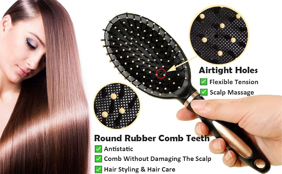 Набір гребінців для волосся 5 шт., антистатичні, масажні, для жінок та чоловіків, для всіх типів волосся