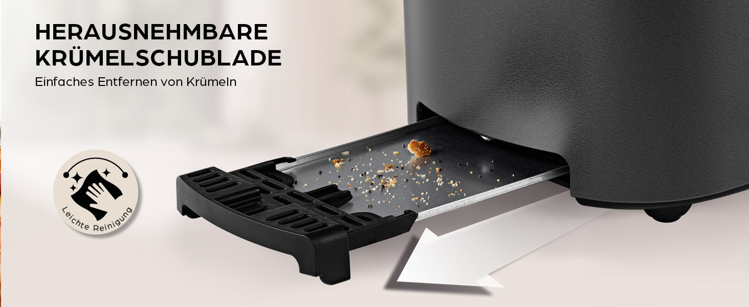 Тостер GOURMETmaxx Kurzschlitz для 2 тостів | Антрацитовий колір, 6 рівнів підсмажування, таймер, підставка для бургерів, функція підігріву | Електричний тостер з сенсорним дисплеєм