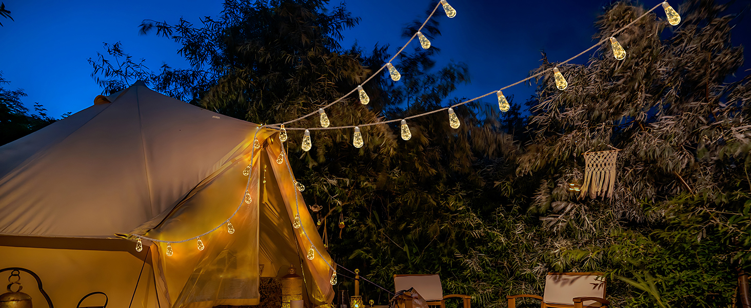 LED гірлянда Redefun 9м, 16 лампочок, зовнішня та внутрішня, 8 режимів, таймер, для декору саду, балкону, вечірки, весілля, з вилкою