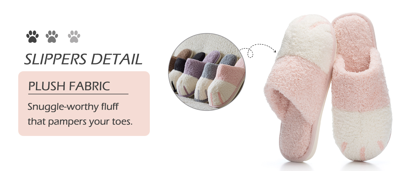 Теплі плюшеві тапочки для дому з принтом лап собак - жіночі та чоловічі, рожеві, 38/39 EU