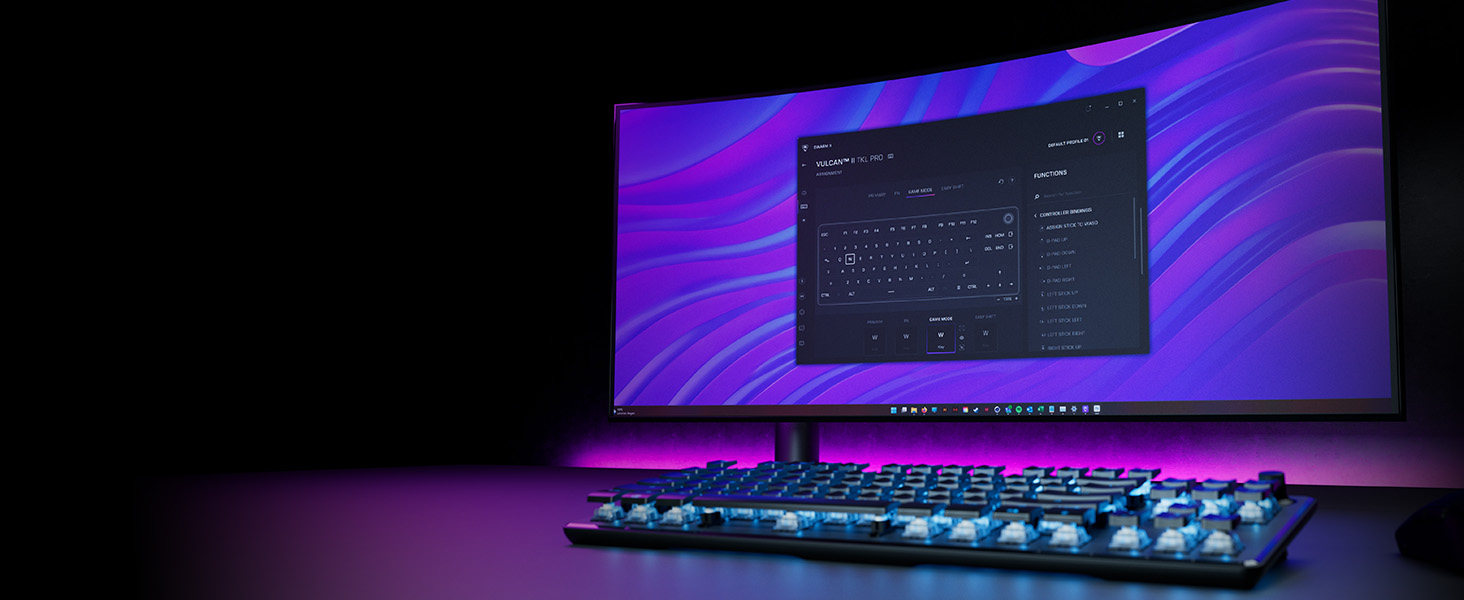 Turtle Beach Vulcan – ігрова механічна клавіатура Titan Switch для ПК з підсвічуванням AIMO RGB та анодованою алюмінієвою рамою (TKL Pro)