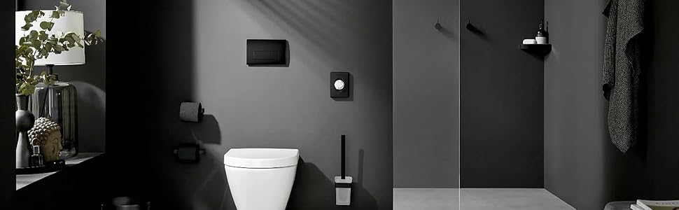 Тримач для склянки EMCO Loft з 1 склянкою для настінного монтажу, стильний тримач для зубних щіток з алюмінію та кришталевого скла, чорний матовий і сатинований, преміум-якість