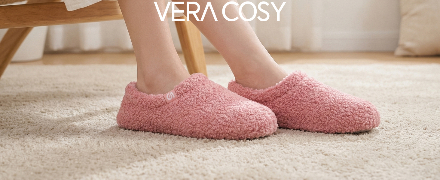 Жіночі фетрові капці VeraCosy з ефектом пам'яті (Memory Foam) та флісовою підкладкою, закрита п'ята, сині, розмір 40/41 EU