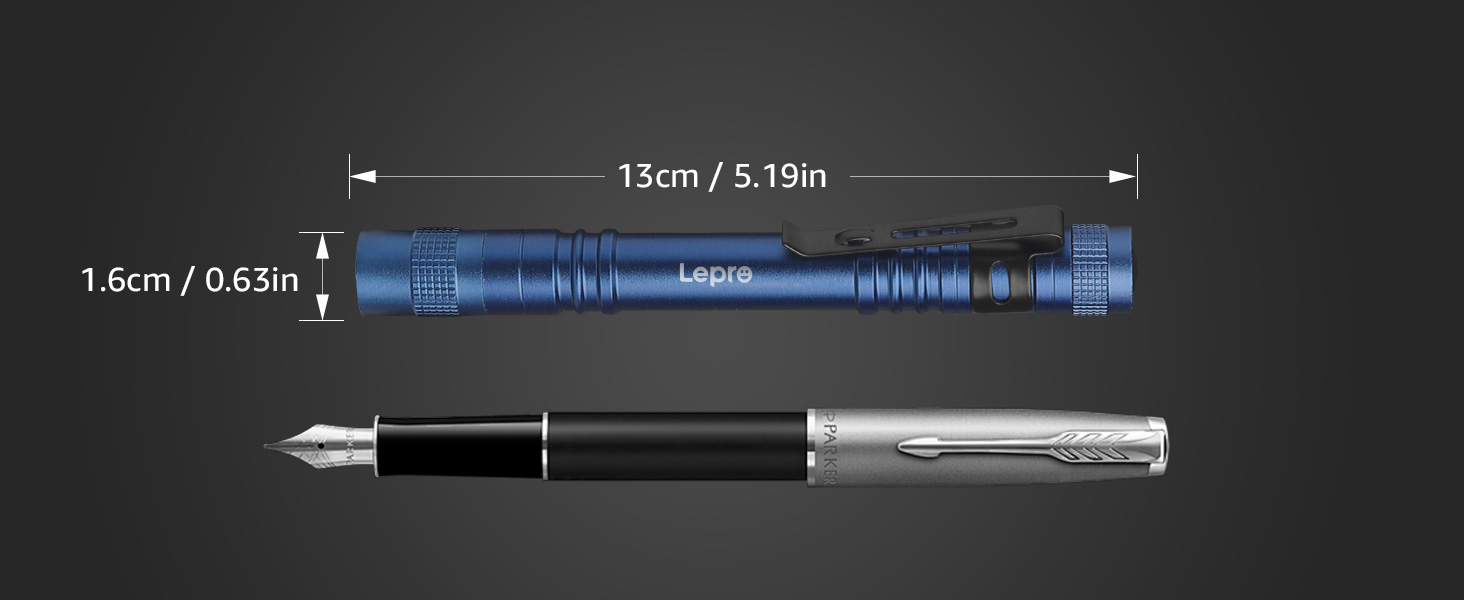 Ліхтарик LED Lepro, Mini IPX4 Водостійкий, 3 Режими, 2 шт. (Синій)