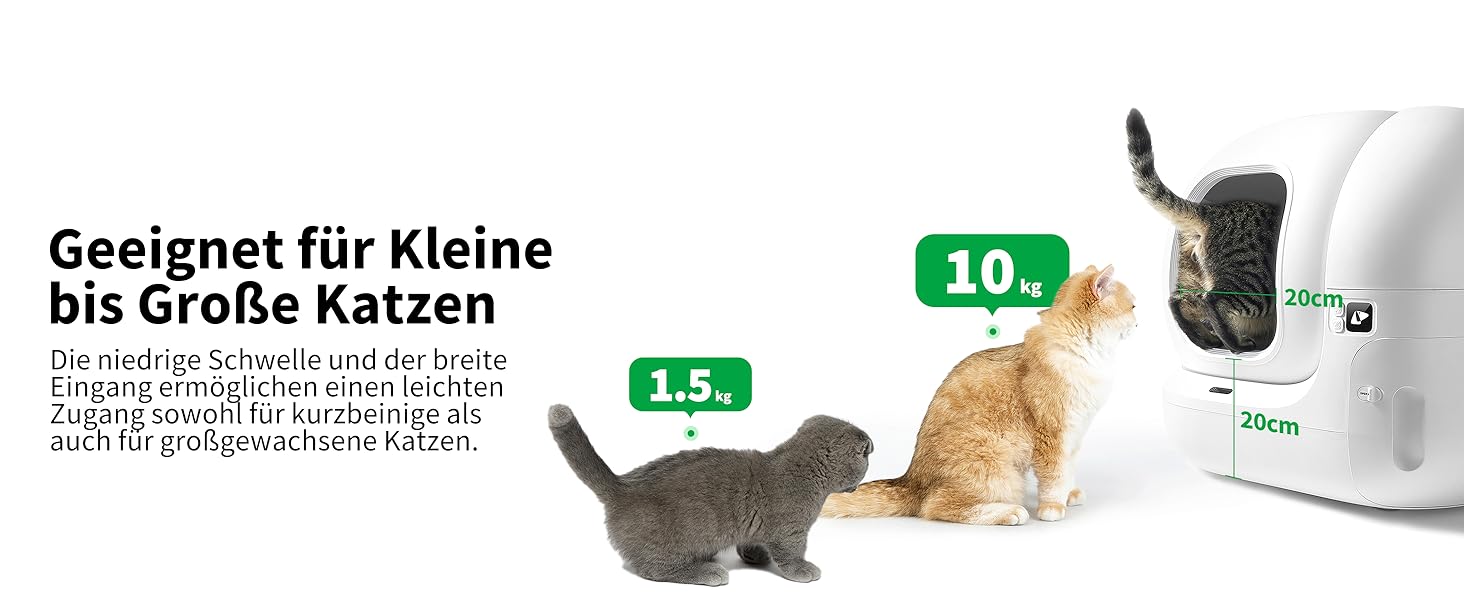 PETKIT Pura Max 2 - автоматичний самоочисний лоток для котів, 76л, з функцією контролю через додаток, для кількох котів, з дезодорантом