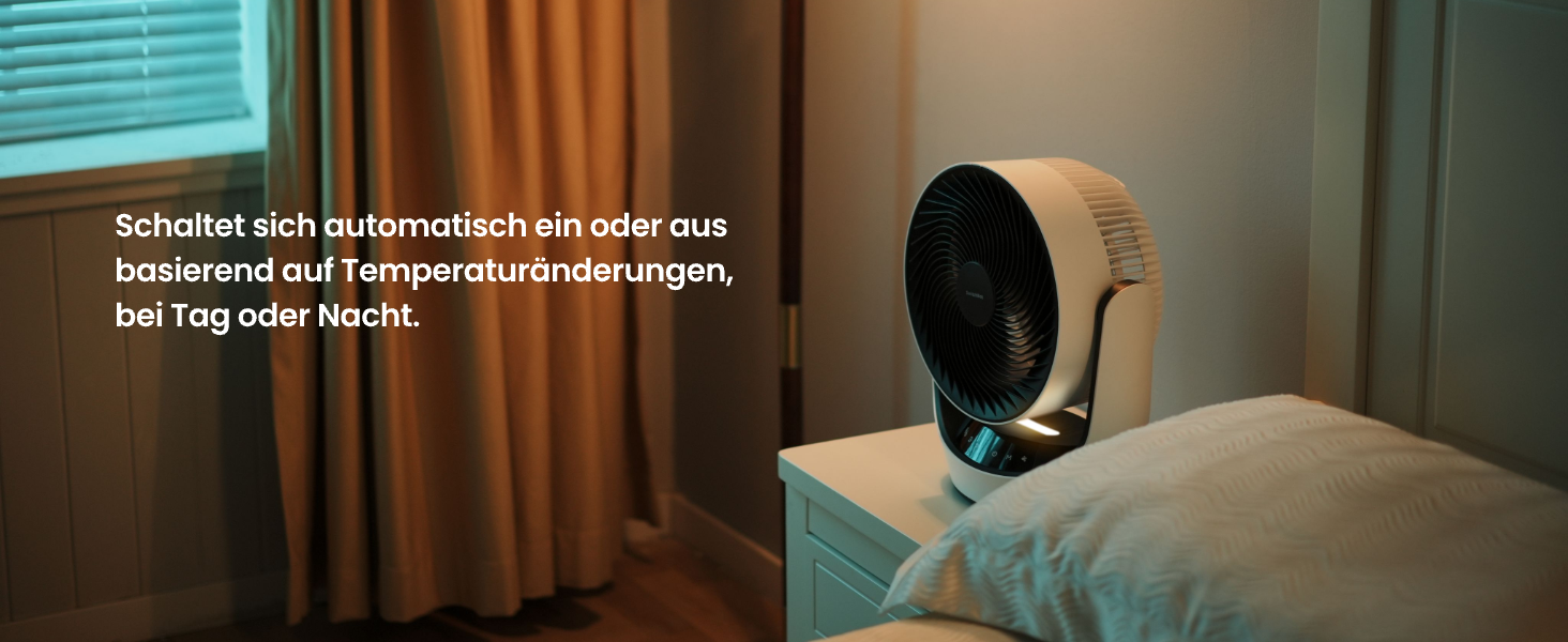 SwitchBot USB вентилятор для столу: тихий, акумуляторний, 4 режими, таймер, сумісний з Alexa/Google/Siri