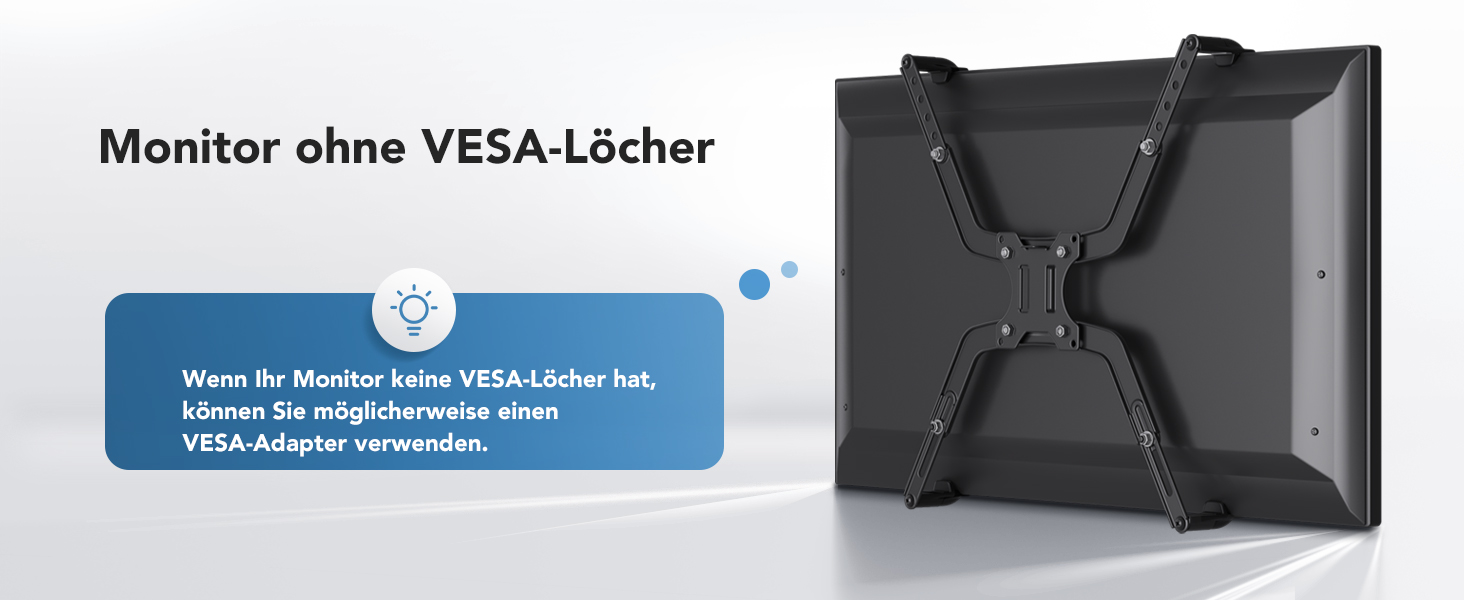 Кріплення для монітора HUANUO, 13-32 дюйми, регулювання висоти, нахил, поворот, VESA 75/100 мм, 2 варіанти монтажу