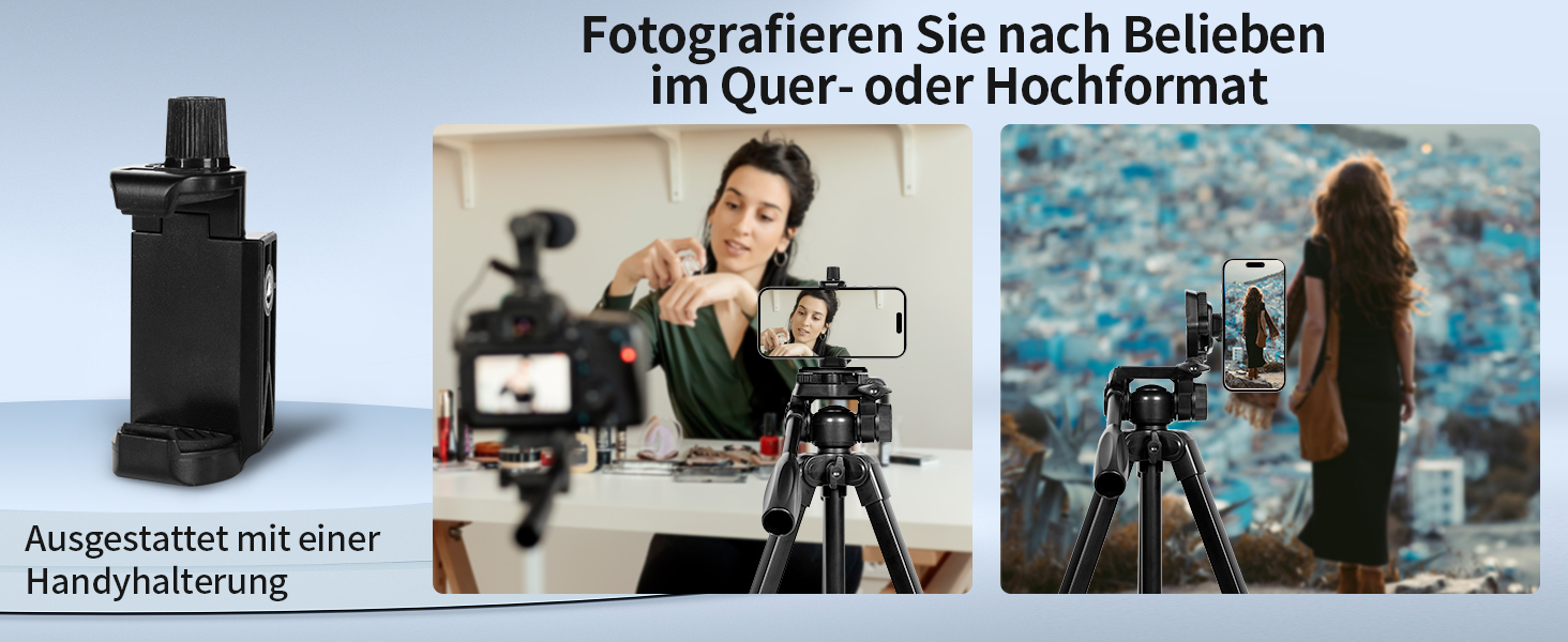 Штатив для камери SIRUI 180 см, алюмінієвий трипод з кріпленням для телефону, фото- та відеозйомки