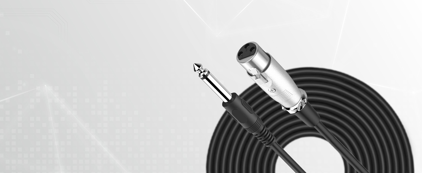 Динамічний мікрофон TONOR з XLR кабелем 5м та адаптером 6.35мм для караоке, сцени, студії та домашнього використання. Чорний