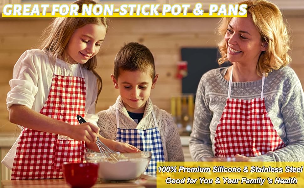 Набір міксерів для кухні Anaeat (3 шт.) з нержавіючої сталі - міксер-венчик для приготування, випікання, змішування та перемішування (3 розміри)