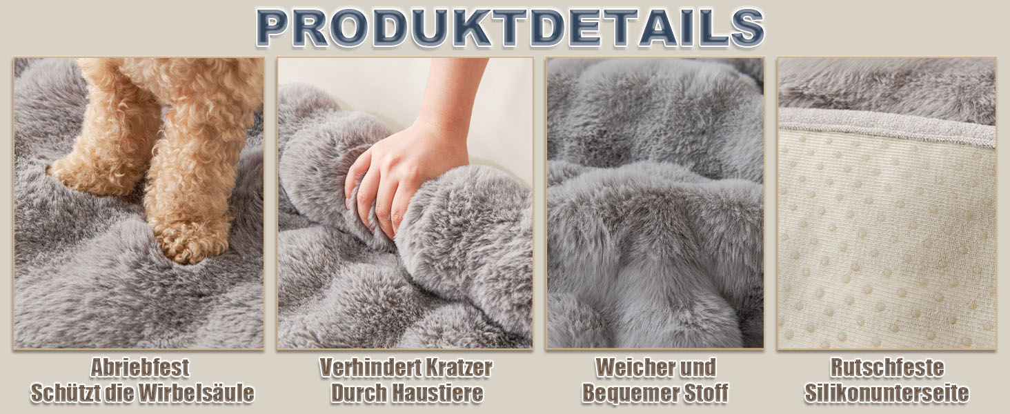 М'яке ліжко для собак та котів, ліжко-диван з бортиками, 75x75 см, світло-сірий колір