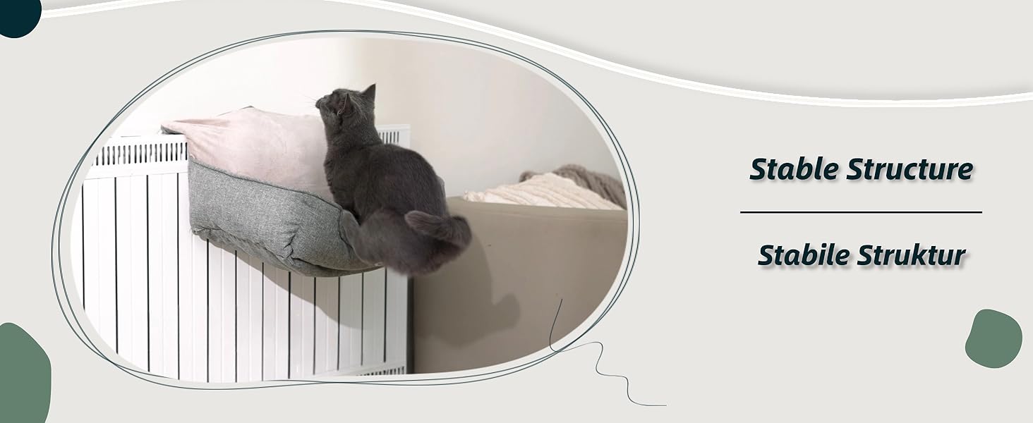 Килимок для котів на батарею Happi N Pets, сірий, 55 x 34 x 27 см