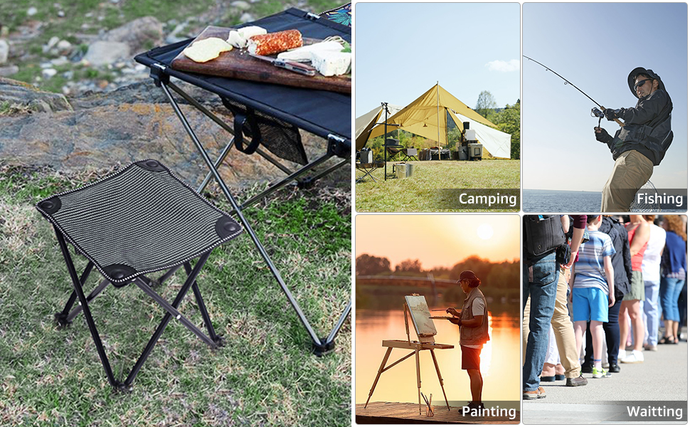 Складний стілець MATEPROX: легкий, портативний, для відпочинку на природі, риболовлі, кемпінгу та саду