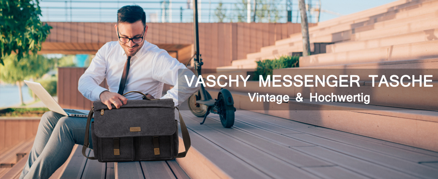 VASCHY Унісекс сумка через плече Vamb079, міська, нейлон