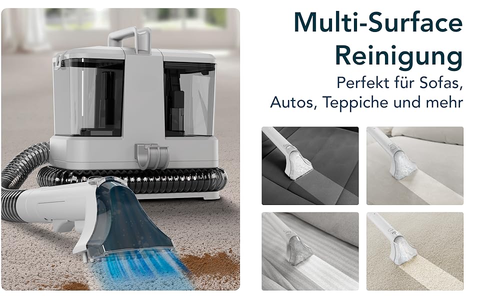 Портативний мийник для м'яких меблів та килимів – мийний пилосос для килимів, м'яких меблів, автосидінь та диванів