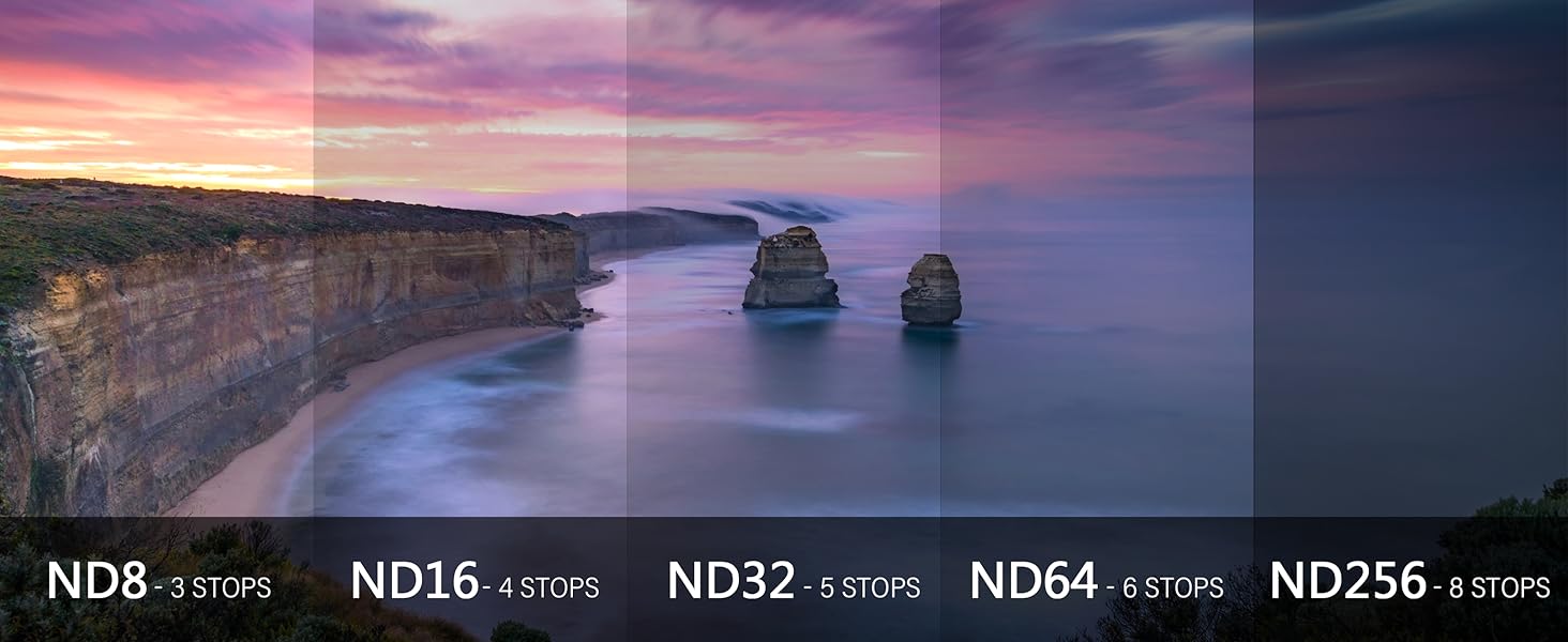 Набір фільтрів STARTRC для DJI Osmo Pocket 3 Creator Combo: CPL, ND 8, ND 16, ND 32, ND 64, ND256 (магнітні, версія з алюмінію)