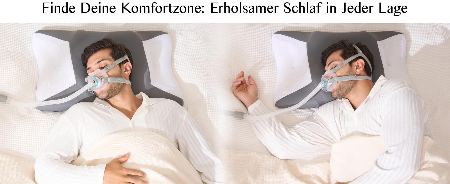 Ергономічна подушка з ефектом пам'яті (Memory Foam) для шиї та голови, дихаюча наволочка, підходить для сну на боці, спині та животі, темно-сіра, 65 x 40 x 9/11 см