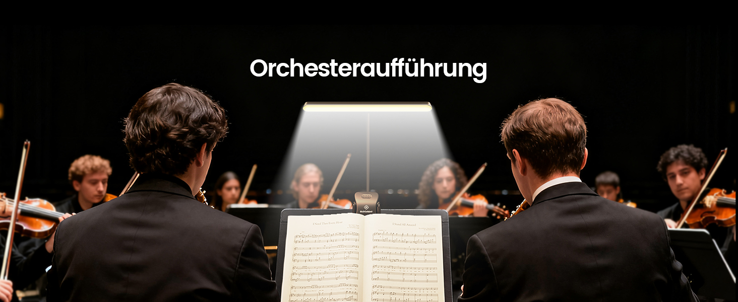 Світлодіодна лампа для нот Glocusent 81 LED: для піаніно, з USB-C зарядкою, 3 кольори, 5 рівнів яскравості, до 140 годин роботи, чорна