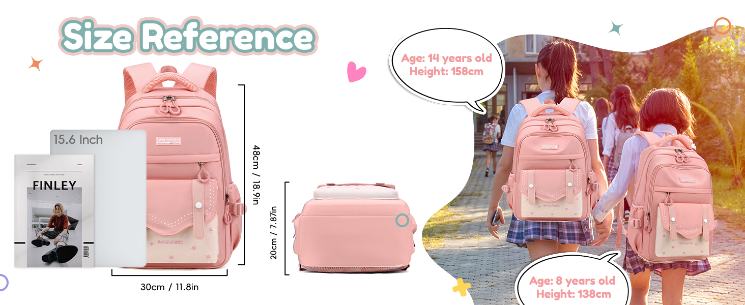 Шкільний рюкзак для дівчаток-підлітків, 2025, великий, для гімназії, старшої школи, 30L, фіолетовий