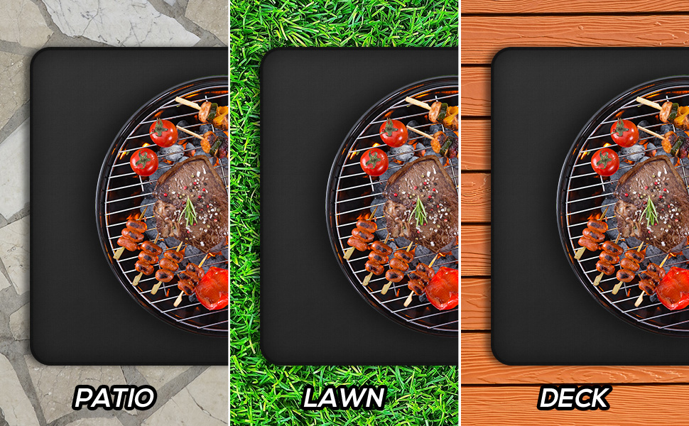 Негорючий килимок для гриля 100x150 см: захист від жару та антипригарне покриття для газових та вугільних грилів