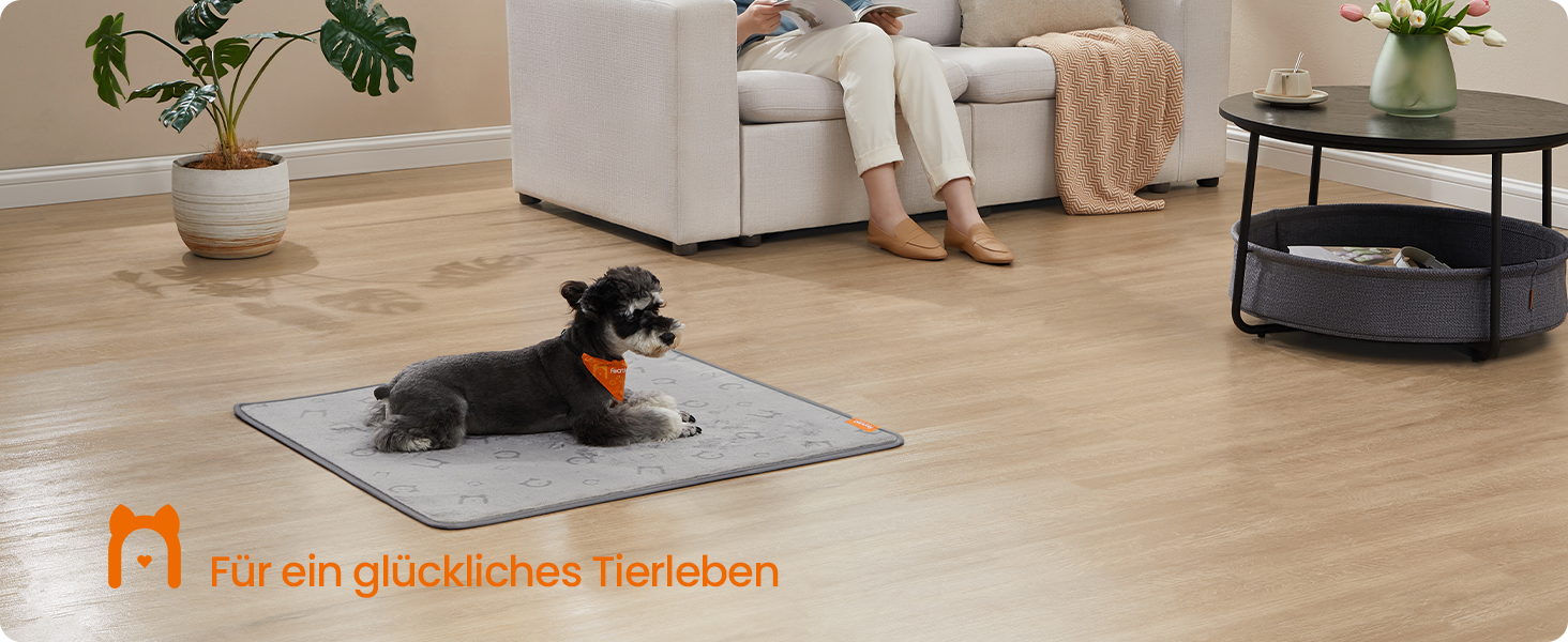 Водонепроникний килимок для собак Feandrea (2 шт.), 91 x 86 см, M, сірий. Зручний, слизький, вбираючий для собак, котів, кроликів