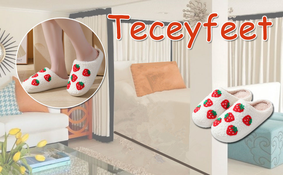 Тапочки домашні жіночі та чоловічі зимові теплі з м'якою підкладкою. Модель 'Клубніка' (38/39 EU)