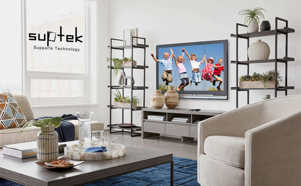 Кріплення для телевізора Suptek 32 дюйми, VESA 200x200mm, для LED/LCD/OLED телевізорів 14-32 дюймів, настінне кріплення, нахильний, до 25кг