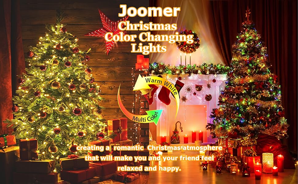 Ланцюжок прикрас Joomer 200 LED, 20 метрів, на батарейках з таймером, 8 режимів, вологостійкий, для декорування ялинки, саду, вечірки, шлюбу, внутрішнього та зовнішнього використання, тепле біле світло, зелений кабель