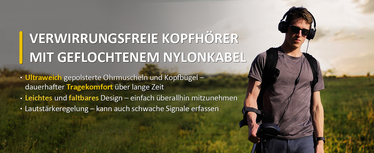 Металодетектор DR.ÖTEK Profi Set: легкий, для дітей та дорослих, з точним визначенням місця знахідки, режимами пам'яті та водонепроникною котушкою, 5 режимів, висока точність, комплект з лопаткою