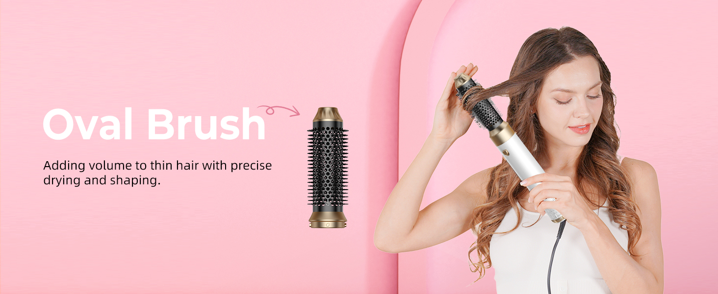 Atopskins Pro Air Styler 6 в 1: Фен-щітка, плойка, стайлер для волосся, сушка, укладка, для всіх типів волосся