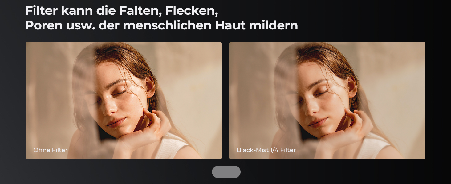 Фільтр K&F Concept 77mm Black Mist 1/4 з низьким відбиттям, оптичне скло з багатошаровим покриттям Nano-Xcel Pro