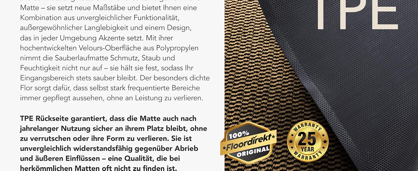 Килимок для входу Sky Novo 120x180 см антрацит: антиковзаюча, миюча, для дому та вулиці