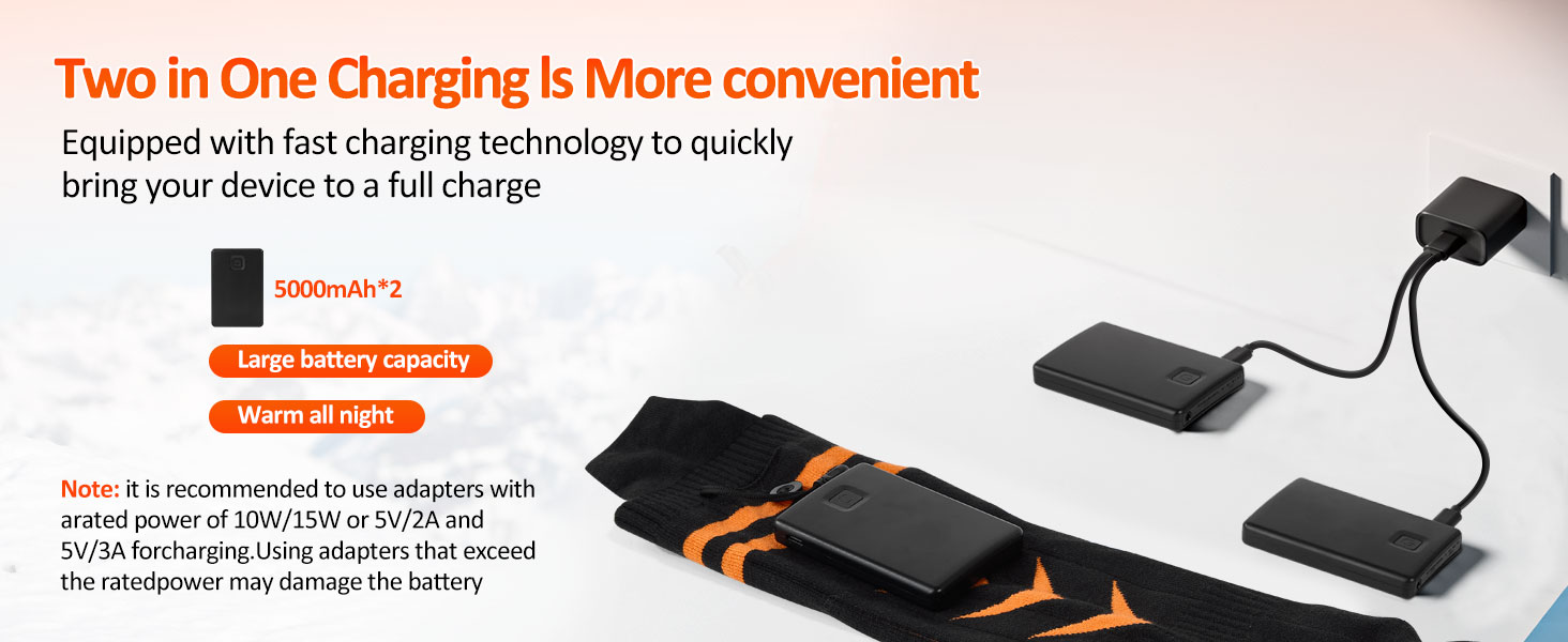 Гріючі шкарпетки Jkevow для чоловіків та жінок, 5V, 5000mAh, з контролем через додаток, 4 режими нагріву, для катання на лижах, піших прогулянок, велоспорту, чорного кольору