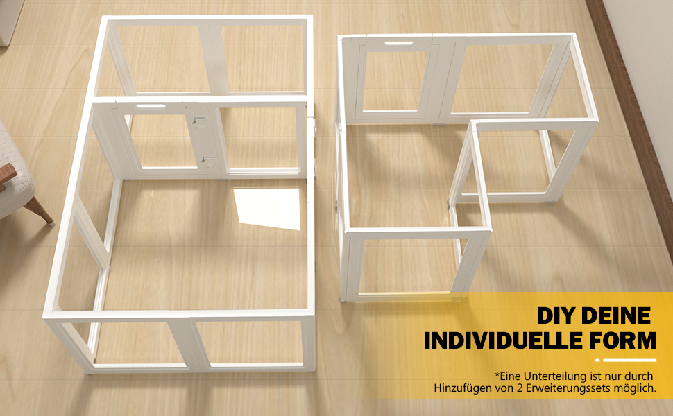 Клітка для цуценят Klarer Acrylplastik: простір для ігор для собак, котів та кроликів, легка збірка, 60 см, 8 шт.