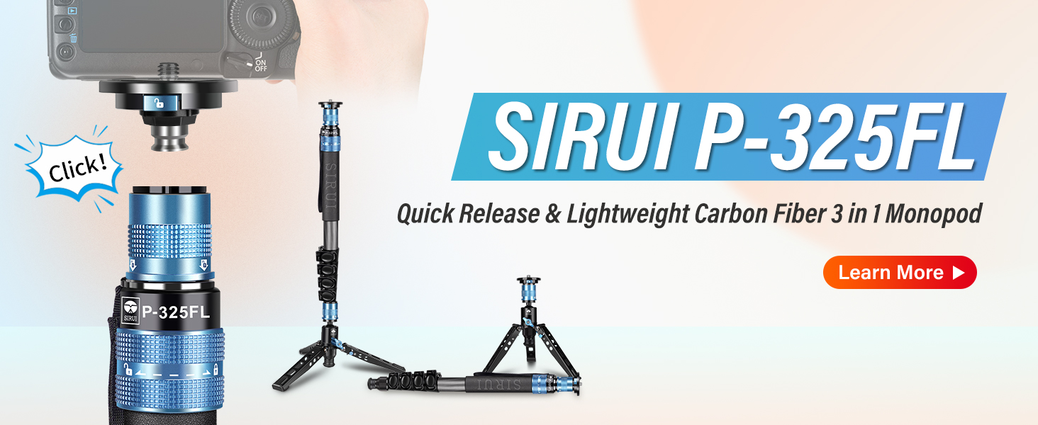 Штатив SIRUI AM-203S: компактний міні-штатив з алюмінію для DSLR, Vlogging (15кг, 42см)