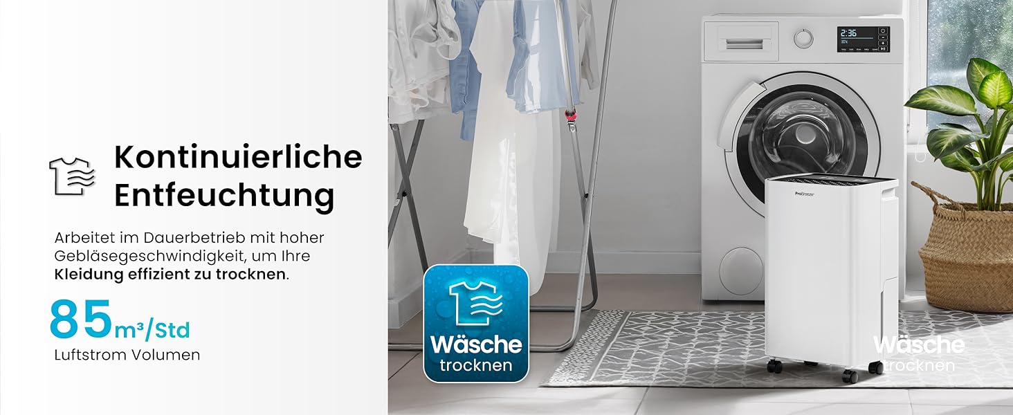 Електричний осушувач повітря ProBreeze 12L - Осушувач ProBreeze для дому, 20 м², з таймером та датчиком вологості