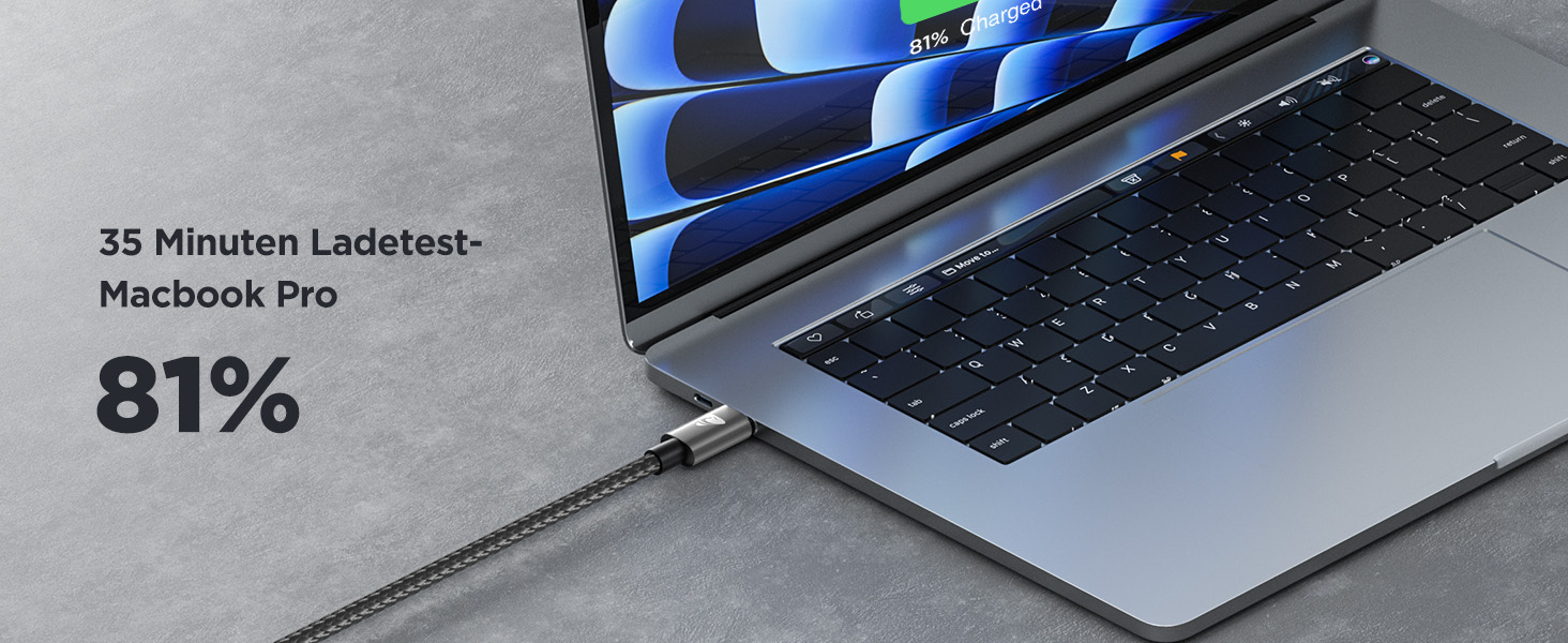 Кабель USB-C на USB-C 2 шт. 100W, 2м, сірий. Підтримка PD, швидка зарядка, нейлон. Сумісний з iPhone, Samsung, iPad, MacBook, Pixel, Switch
