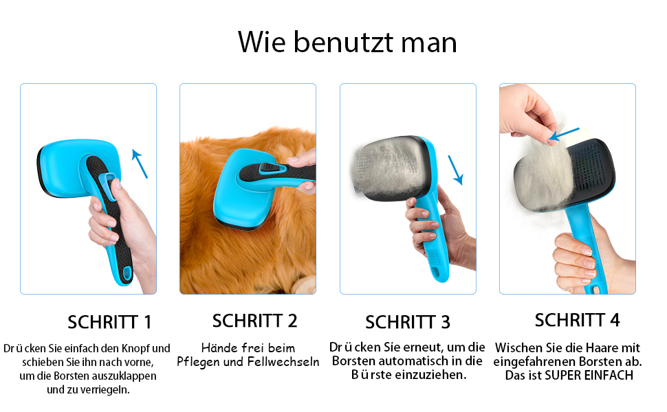 Щітка для собак і котів - самоочисна, легка в очищенні, зменшує випадання шерсті, видаляє волосся, для тварин з довгим та коротким хутром, зелена